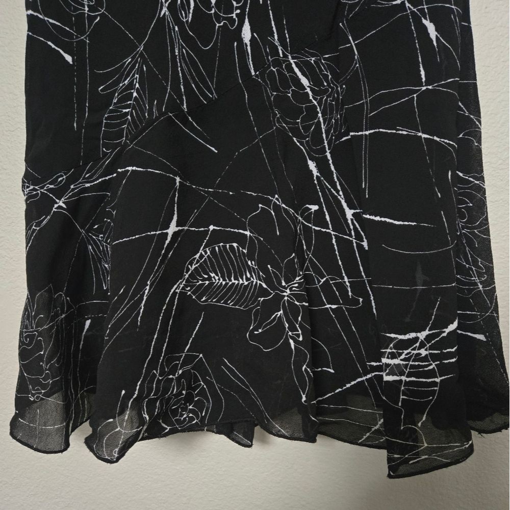 Monte Y2k Floral Whimsigoth Slip Midi Skirt Size Medium — image 5 of 8